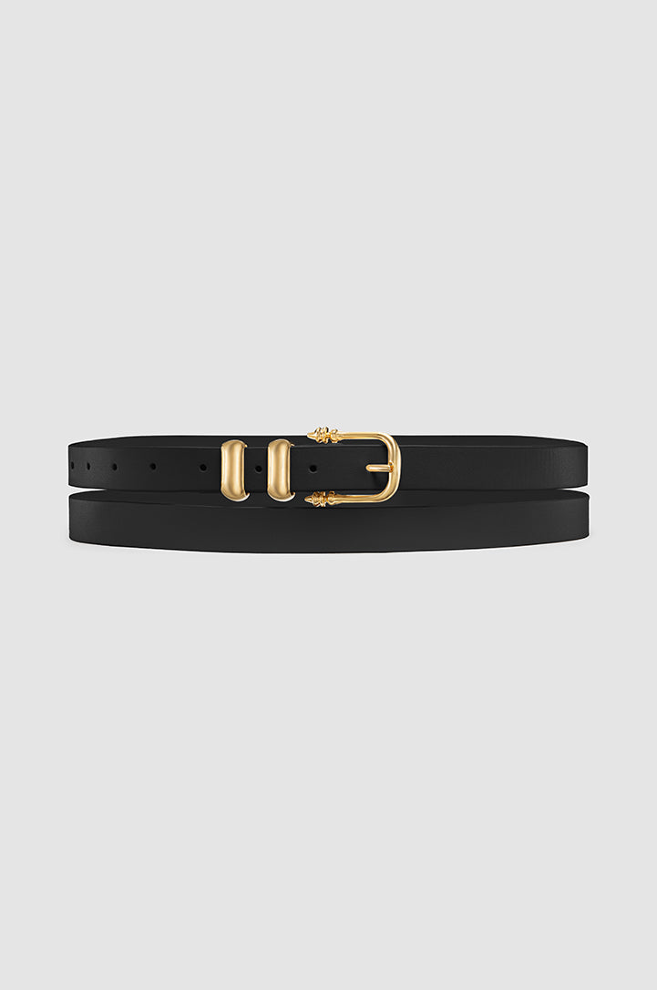 Okhtein Mini Classic Belt - Black - Designer Belt - Belts 1