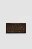 Okhtein Embossed Envelope Wallet - Brown Gel - Designer Wallet - Wallets 1
