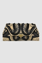 Okhtein Fatima Embroidered Clutch - Black - Designer Clutch - Clutch Bags 1