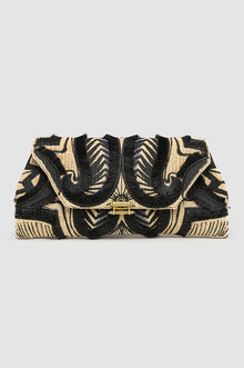 Okhtein Fatima Embroidered Clutch - Black - Designer Clutch - Clutch Bags 1