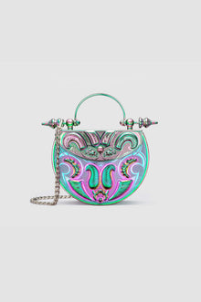 Okhtein Palmette Oval Minaudiere - Multicolored - Designer Handbag - Handbags 1