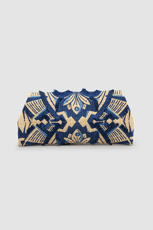 Okhtein Fatima Embroidered Clutch - Blue - Designer Shoulder Bag - Clutch Bags 5