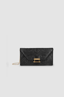 Embossed Pochette with Lock