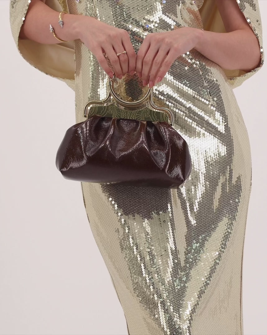 Okhtein Bangle Clutch - Brown Gel - Designer Clutch - Clutch Bags 3