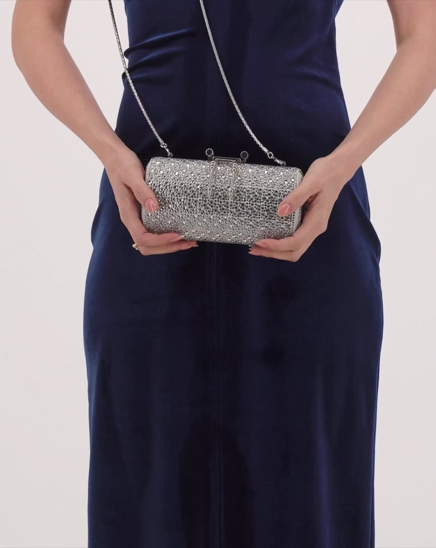 Okhtein Soiree Clutch - Silver - Designer Clutch - Clutch Bags 3