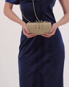 Okhtein Soiree Clutch - Crystal Gold - Designer Clutch - Clutch Bags 3