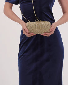 Okhtein Soiree Clutch - Crystal Gold - Designer Clutch - Clutch Bags 3