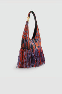 Okhtein Mini Shali - Brick/Purple/ Black - Designer Handbag - Side