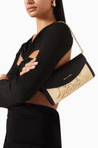 Okhtein Wallet On Brass - Black Plain - Designer Wallet - Wallets 2