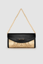 Okhtein Wallet On Brass - Black Plain - Designer Wallet - Wallets 1