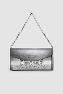 Okhtein Wallet On Brass - Metallic Dark Silver - Designer Wallet - Wallets 1