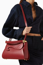 Okhtein Yasmine Bag - Red - Designer Tote Bag - Handbags 3
