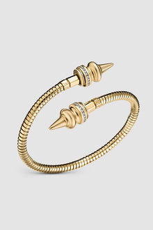 Okhtein Diamond Border Cone - 18k Gold and Diamonds - Designer Bracelet - Bracelets 1